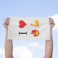 I Heart Fire Bicep Rally Towel