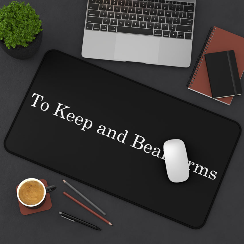 TK&BA Desk Mat, Black