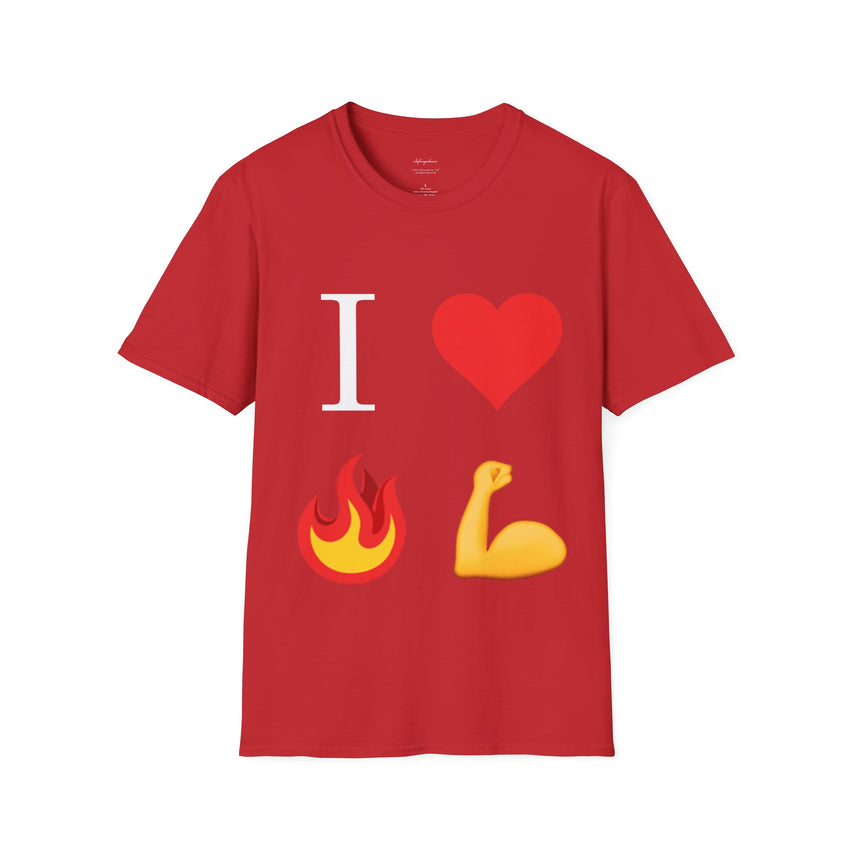 I Heart Fire Bicep Men's T-shirt