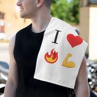 I Heart Fire Bicep Rally Towel