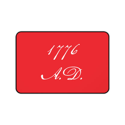 1776 A.D. Desk Mat, Red