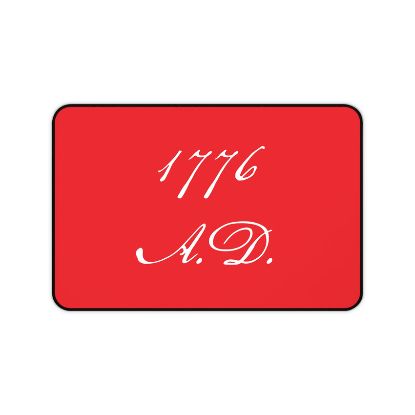 1776 A.D. Desk Mat, Red