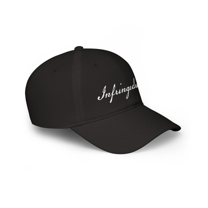 Infringedwear Signature Baseball Cap - American Constitutional Style Font - Low Profile Design