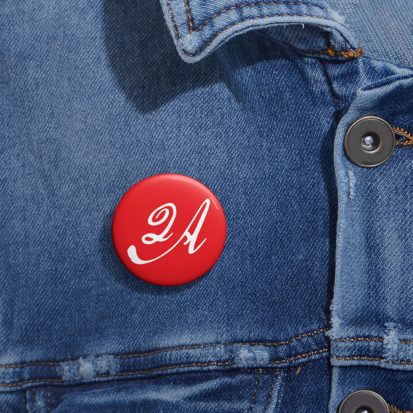 2A Pin Button, Red