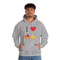 I Heart Fire Bicep Hoodie Pullover