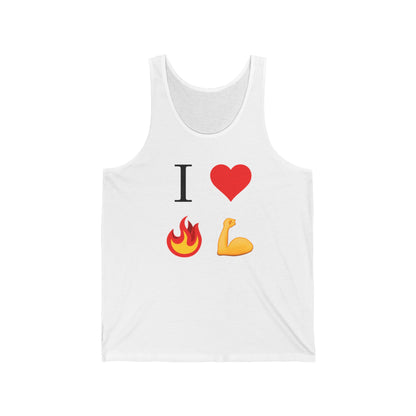 I Heart Fire Bicep Tank Top