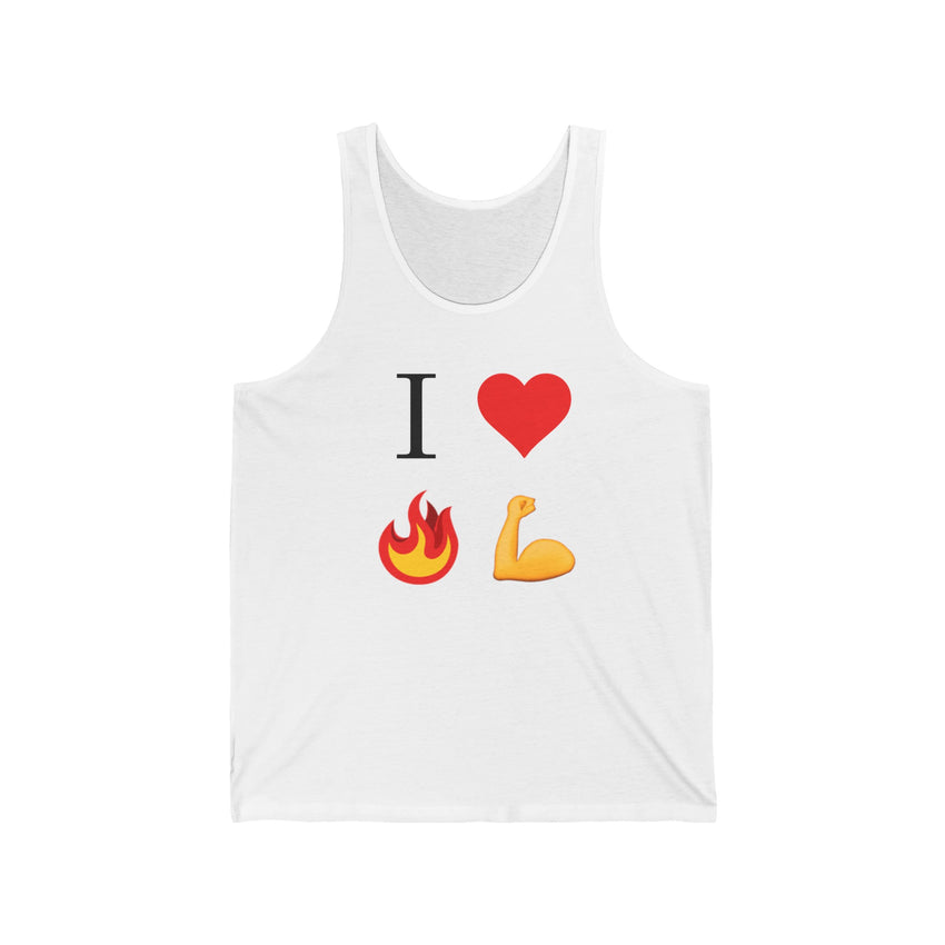 I Heart Fire Bicep Tank Top