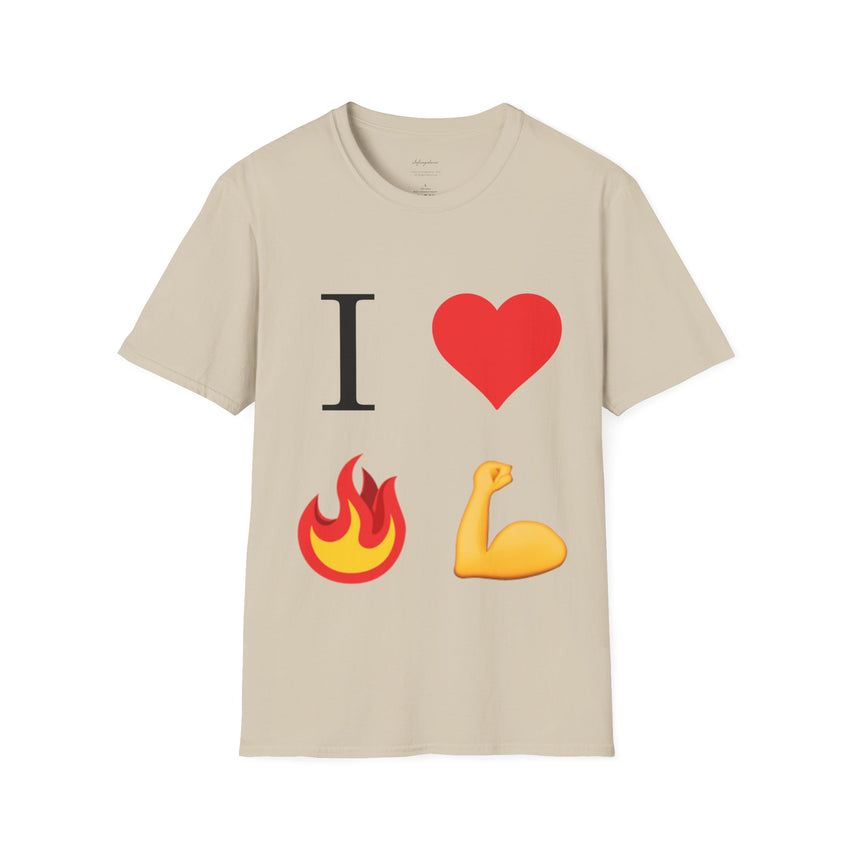 I Heart Fire Bicep Men's T-shirt