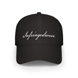 Infringedwear Signature Baseball Cap - American Constitutional Style Font - Low Profile Design