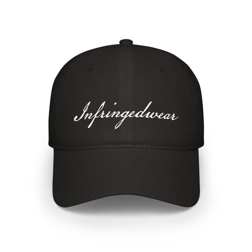 Infringedwear Signature Baseball Cap - American Constitutional Style Font - Low Profile Design
