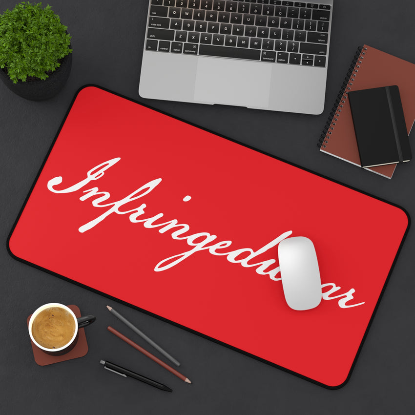 Infringedwear Desk Mat, Red