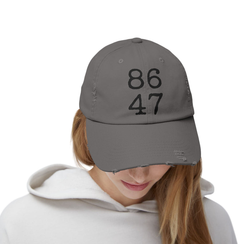 8647 Distressed Cap for True American Patriots