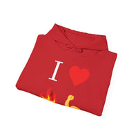 I Heart Fire Bicep Hoodie Pullover