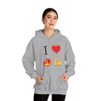 I Heart Fire Bicep Hoodie Pullover