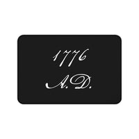 1776 A.D. Desk Mat, Black