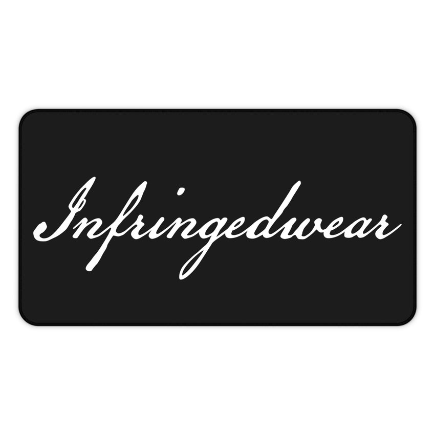 Infringedwear Desk Mat, Black