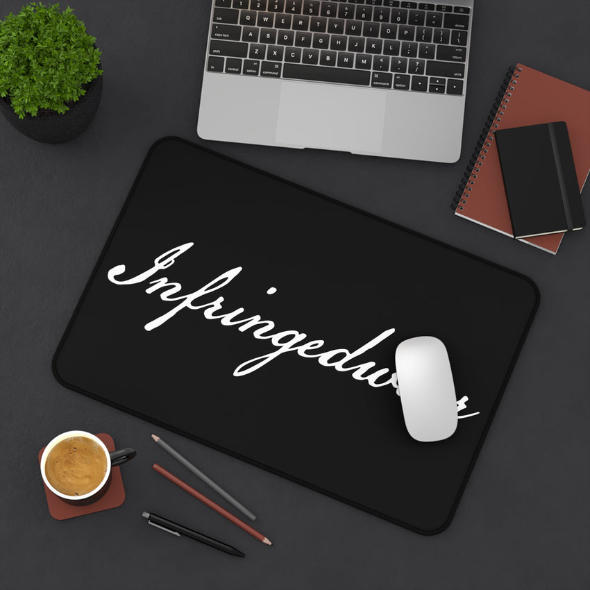 Infringedwear Desk Mat, Black