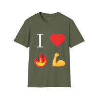 I Heart Fire Bicep Men's T-shirt