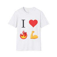 I Heart Fire Bicep Men's T-shirt