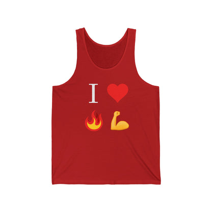 I Heart Fire Bicep Tank Top