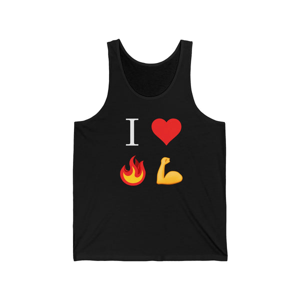 I Heart Fire Bicep Tank Top