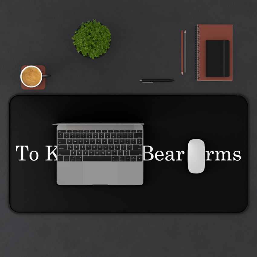 TK&BA Desk Mat, Black