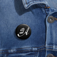 2A Pin Button, Black