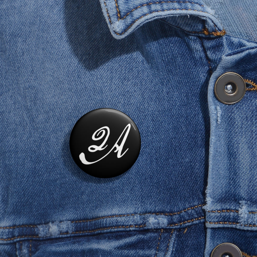 2A Pin Button, Black