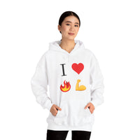 I Heart Fire Bicep Hoodie Pullover