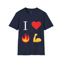 I Heart Fire Bicep Men's T-shirt