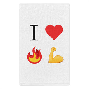 I Heart Fire Bicep Rally Towel