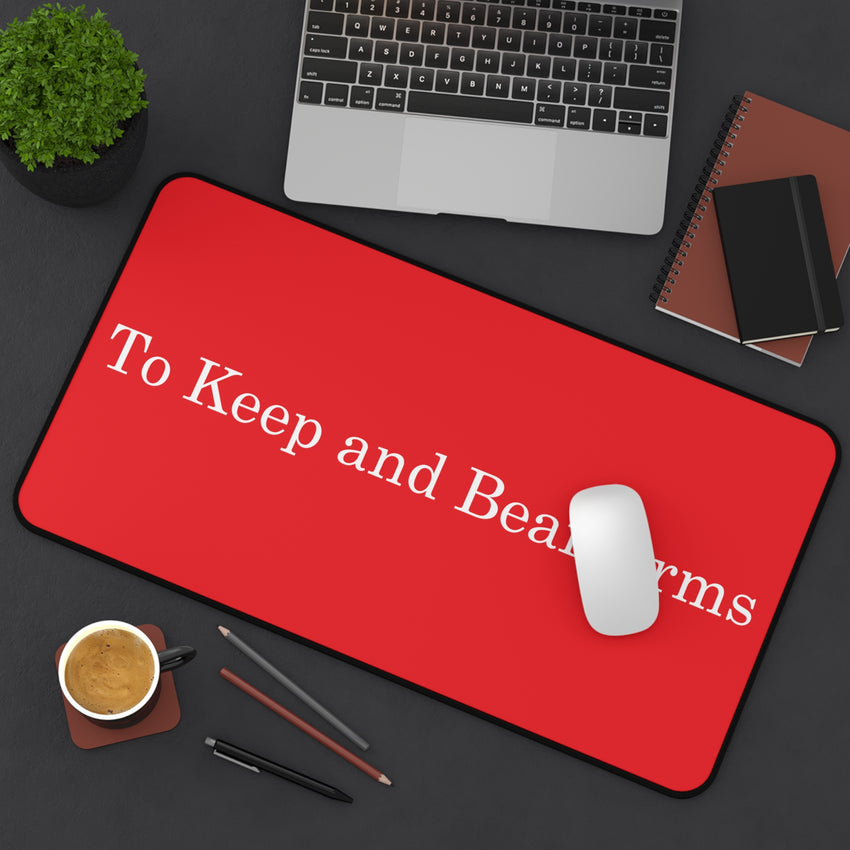 TK&BA Desk Mat, Red