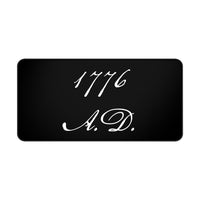 1776 A.D. Desk Mat, Black